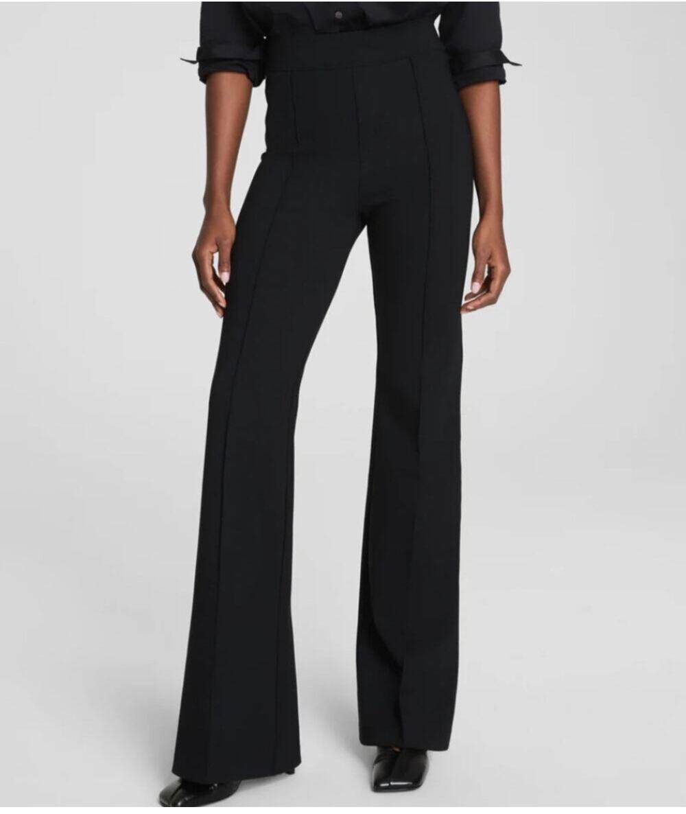 Spanx Women's Black High Rise Flare Leg Pull On Pants Size Medium